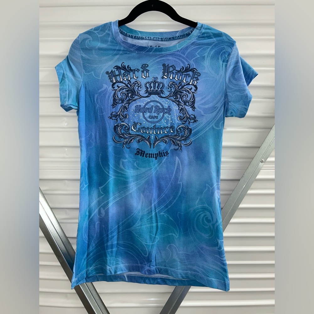 Hard Rock Cafe Memphis Blue Swirl Tee